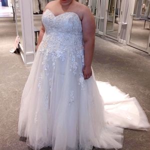 Size 24 Wedding Dress & matching Vail